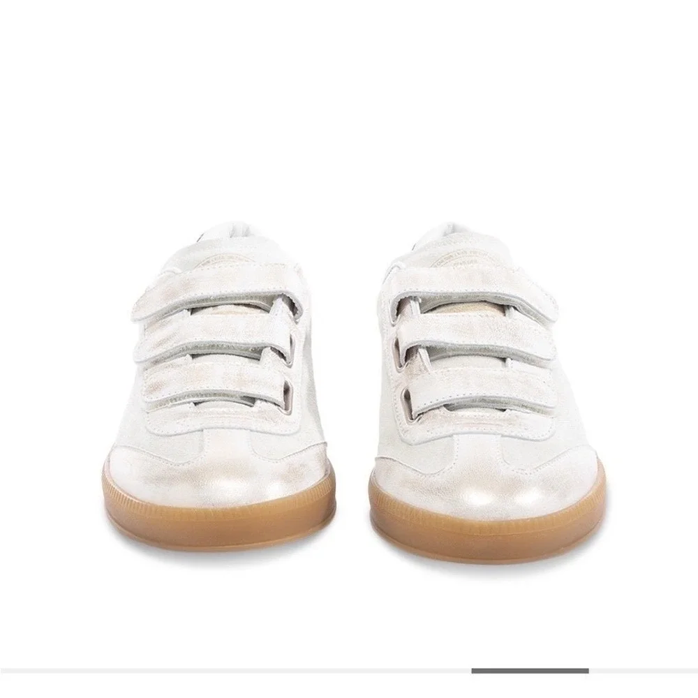 P448 Womens Monza‎ Low Top Sneakers Cream Thai Leather Made in Italy Size 42
